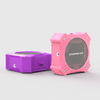 Solar bluetooth mirror speaker 5W pink color