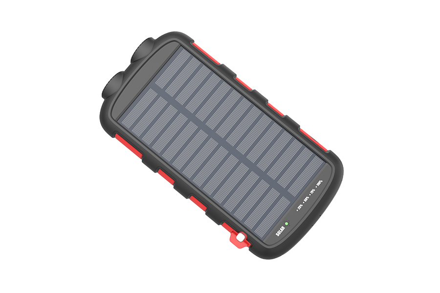 ES965S 20000mAh Solar power bank with LED camping light 