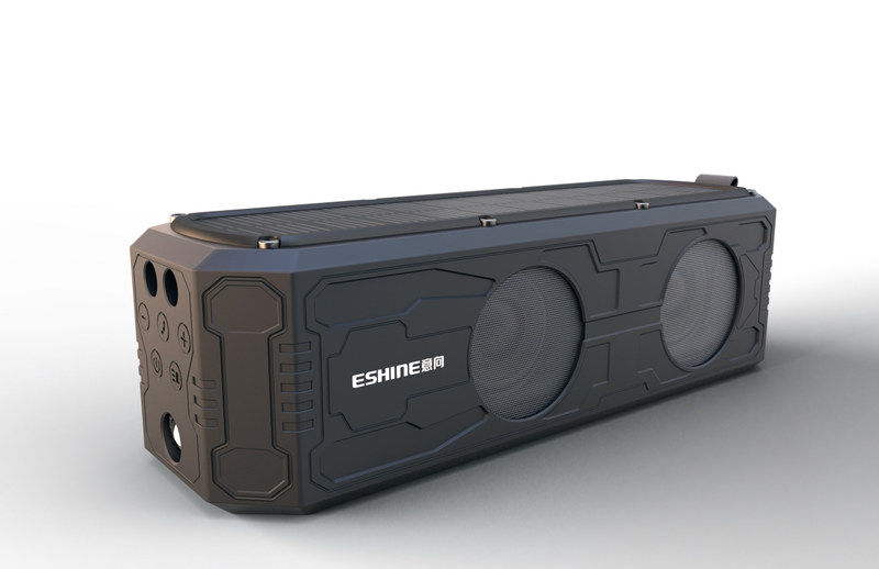 ES-T62 solar bluetooth speaker with 5000mAh battery power bank