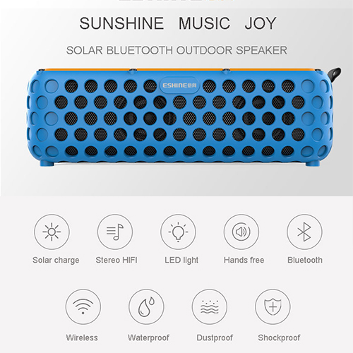 Our own patented Solar bluetooth speaker pushed to the market like hot bread!